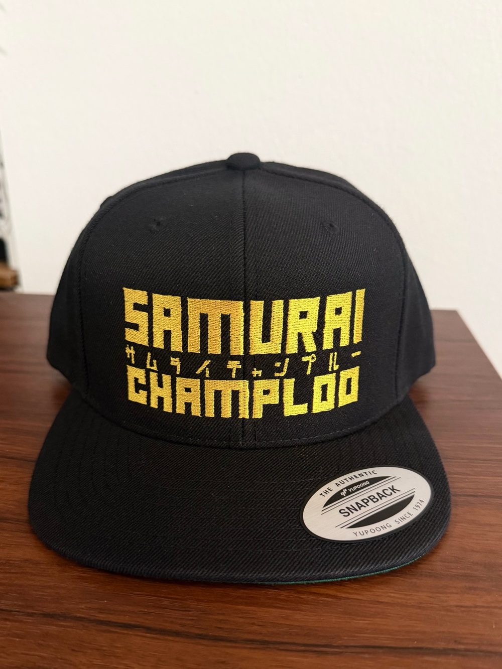 Samurai Champloo Black & Gold Snapback Hat